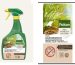 Side-by-side comparison of two Pokon Bio plant care products for persistent insects, showing a green 800ml spray bottle on the left and a box of concentrated formula on the right.